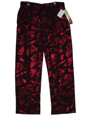 Star Wars Pants Mens Large red black pull-on drawstring pajama sleep lounge